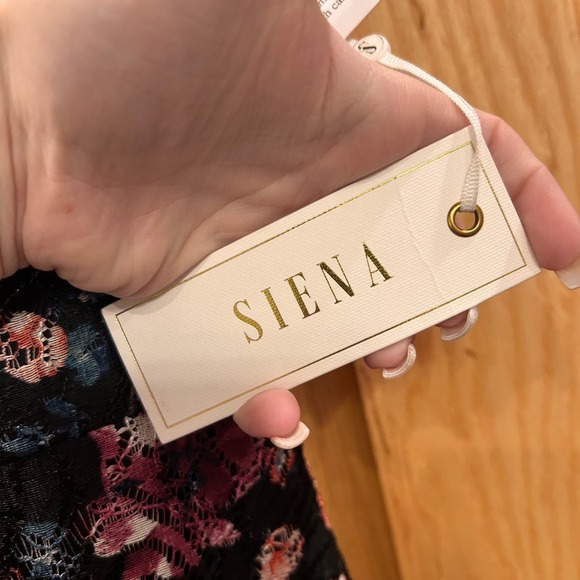 Siena Black Floral Lace Off Shoulder Sheath Midi Dress - Women's Size 8 - Picture 6 of 13